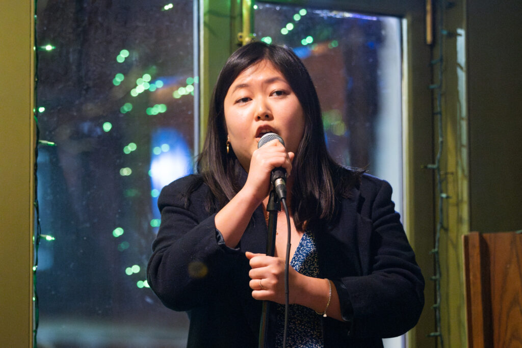 Reese performing